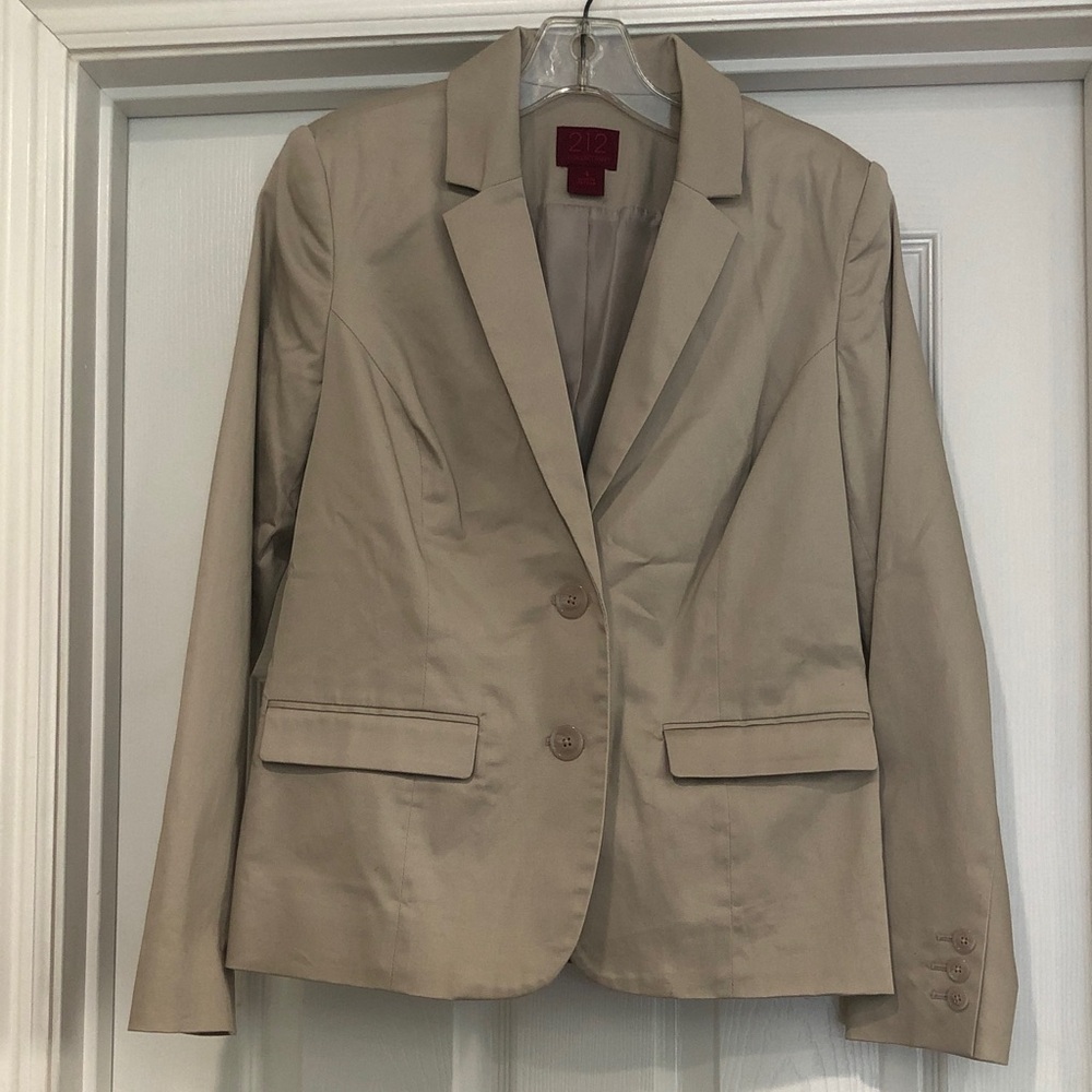 212 Beige Tailored Blazer Jacket